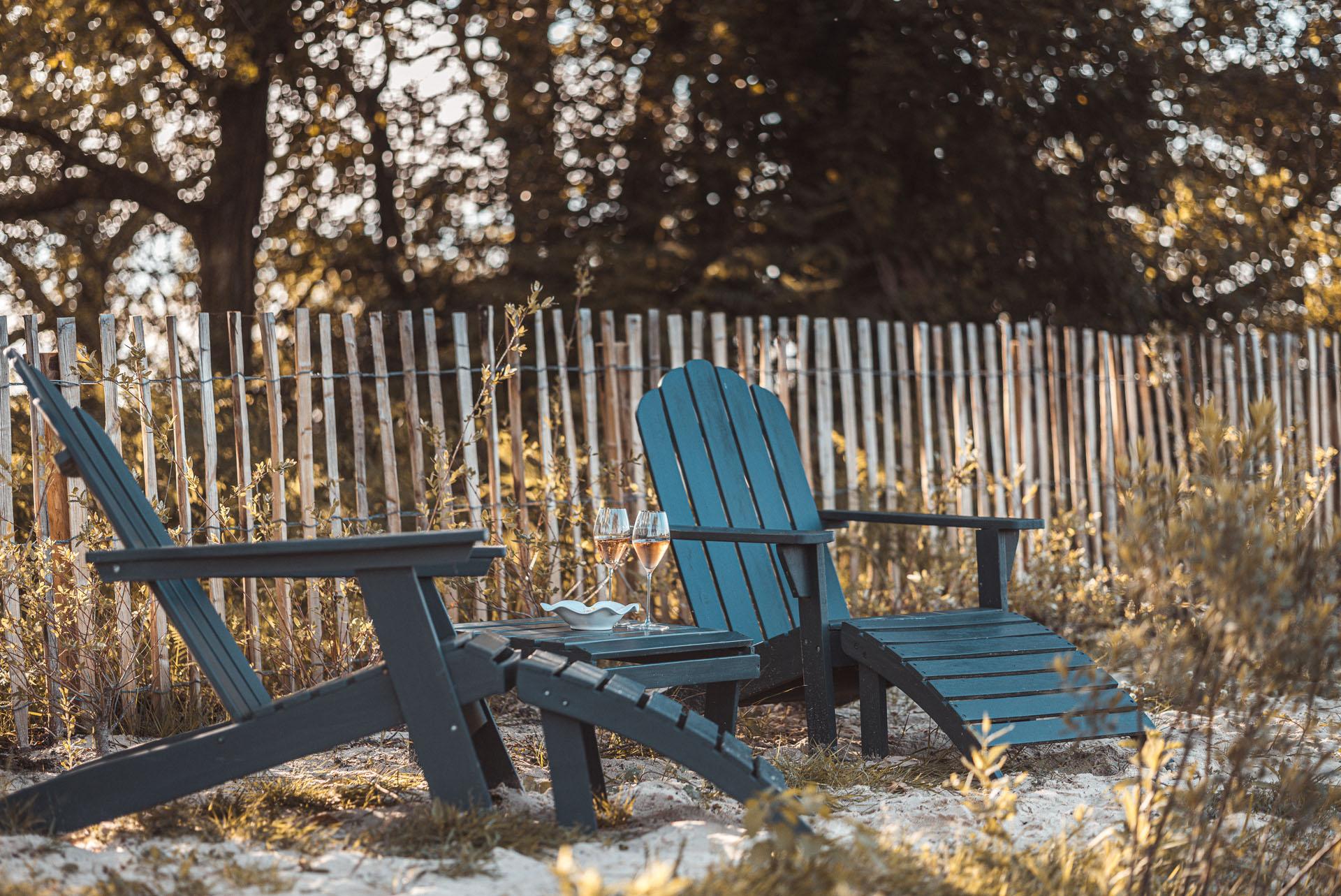 Dans les landes se cache un ravissant bar à champagne ouvert de juin à septembre